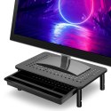 Regulowana podstawka NANKIN pod monitor laptop czarna Regulowana podstawka NANKIN pod monitor laptop czarna