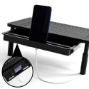 Regulowana podstawka NANKIN pod monitor laptop czarna Regulowana podstawka NANKIN pod monitor laptop czarna