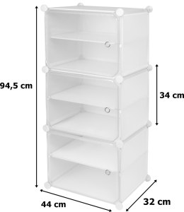 Szafka modułowa garderoba POLA biała