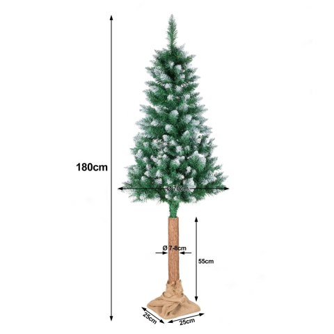 Choinka sztuczna na pniu NOELA sosna 180 cm stojak Choinka sztuczna na pniu NOELA sosna 180 cm stojak