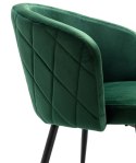 Krzesło HAMPTON VELVET ciemnozielone Krzesło HAMPTON VELVET ciemnozielone