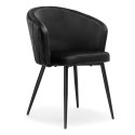 Krzesło HAMPTON VELVET czarne Krzesło HAMPTON VELVET czarne