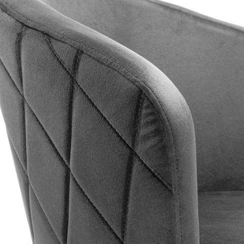 Krzesło HAMPTON VELVET grafitowe Krzesło HAMPTON VELVET grafitowe