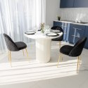 Krzesło aksamitne FARGO GOLD Velvet Czarne Krzesło aksamitne FARGO GOLD Velvet Czarne