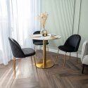Krzesło aksamitne FARGO GOLD Velvet Czarne Krzesło aksamitne FARGO GOLD Velvet Czarne