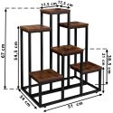 Kwietnik metalowy loft BELGAR RUSTIC stojak na kwiaty Kwietnik metalowy loft BELGAR RUSTIC stojak na kwiaty
