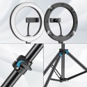 Lampa pierścieniowa RIVONI LED RGB statyw uchwyt do selfie Lampa pierścieniowa RIVONI LED RGB statyw uchwyt do selfie