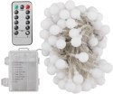 Lampki świąteczne choinkowe LED BUBBLE ciepła biel 50 lampek Lampki świąteczne choinkowe LED BUBBLE ciepła biel 50 lampek