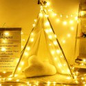 Lampki świąteczne choinkowe LED BUBBLE ciepła biel 50 lampek Lampki świąteczne choinkowe LED BUBBLE ciepła biel 50 lampek