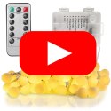 Lampki świąteczne choinkowe LED BUBBLE ciepła biel 50 lampek Lampki świąteczne choinkowe LED BUBBLE ciepła biel 50 lampek