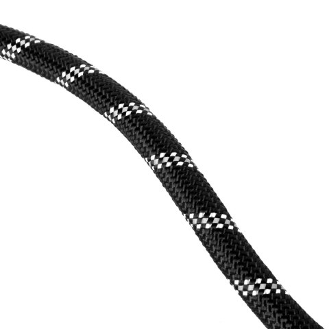 Mocna smycz dla psa KOBE z odblaskami 3m czarna Mocna smycz dla psa KOBE z odblaskami 3m czarna