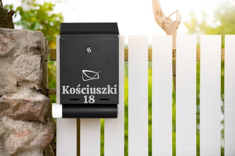 Skrzynka na listy HADVAR z napisem Skrzynka na listy HADVAR z napisem