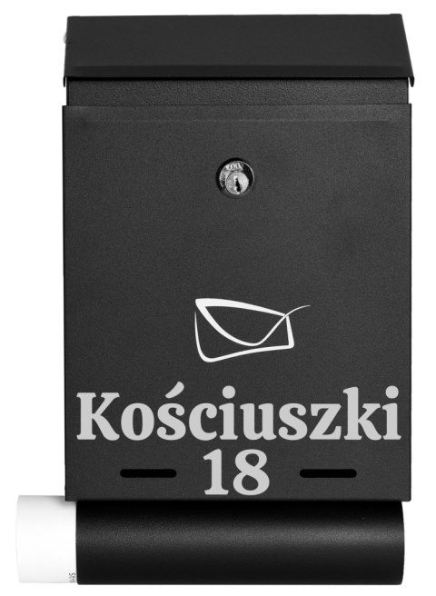 Skrzynka na listy HADVAR z napisem Skrzynka na listy HADVAR z napisem