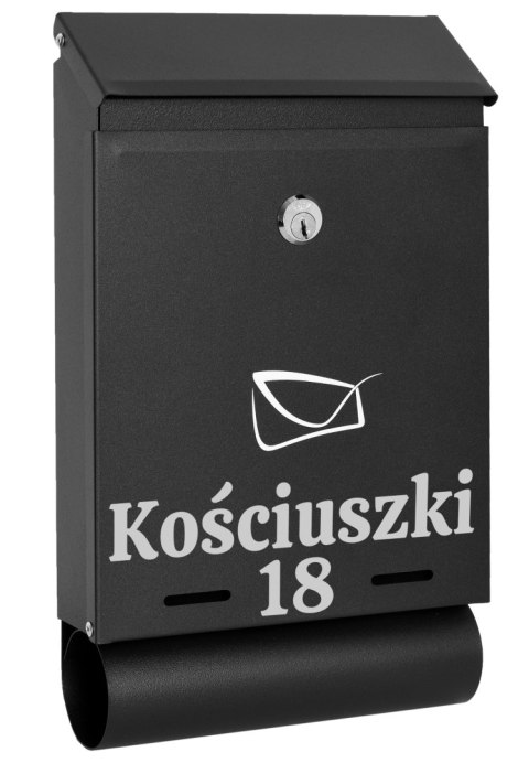 Skrzynka na listy HADVAR z napisem Skrzynka na listy HADVAR z napisem