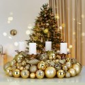 Zestaw bombek choinkowych REGALO ZŁOTY 100 sztuk Zestaw bombek choinkowych REGALO ZŁOTY 100 sztuk