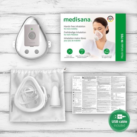 Inhalator Medisana IN 705 hands-free (w masce) Inhalator Medisana IN 705 hands-free (w masce)