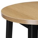 Krzesło barowe metalowe FLINT MODERN OAK Krzesło barowe metalowe FLINT MODERN OAK
