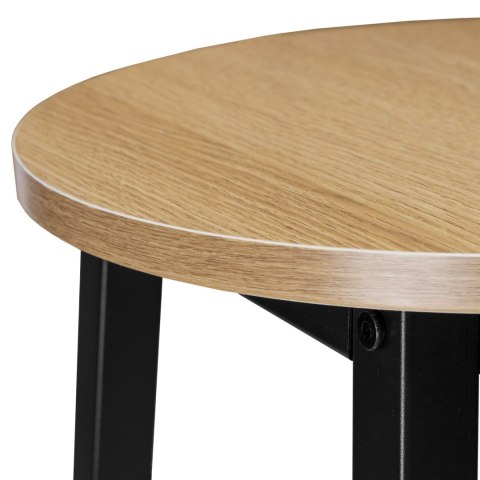 Krzesło barowe metalowe FLINT MODERN OAK Krzesło barowe metalowe FLINT MODERN OAK