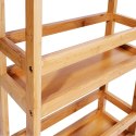 Regał na kółkach INAKI 3 poziomy natural Regał na kółkach INAKI 3 poziomy natural