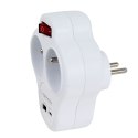 ESPERANZA ROZGAŁĘŹNIK ELEKTRYCZNY 2 GN. USB-C USB-A WŁ. BIAŁY ELK311W