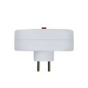 ESPERANZA ROZGAŁĘŹNIK ELEKTRYCZNY 2 GNIAZDA Z WYŁĄCZNIKIEM BIAŁY ELK306W