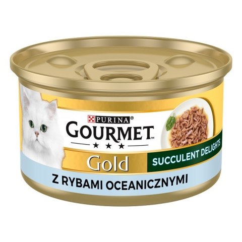 PURINA Gourmet Gold Succulent Delights Ryba oceaniczna - mokra karma dla kota - 85 g PURINA Gourmet Gold Succulent Delights Ryba oceaniczna - mokra karma dla kota - 85 g