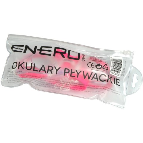 OKULARKI PŁYWACKIE Z ZATYCZKAMI ENERO RÓŻOWE OKULARKI PŁYWACKIE Z ZATYCZKAMI ENERO RÓŻOWE