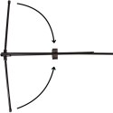 SIATKA ZE SŁUPKAMI ENERO 310X73CM 2W1 DO TENISA ZIEMNEGO, SIATKONOGI