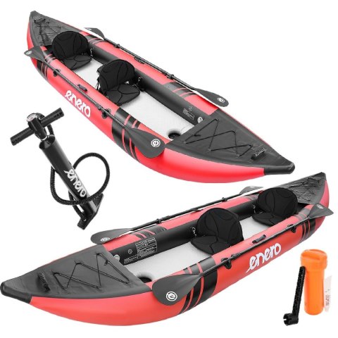 KAJAK 2-OSOBOWY SET 385x96x42CM LAMINOWANY PVC 200KG ENERO KAJAK 2-OSOBOWY SET 385x96x42CM LAMINOWANY PVC 200KG ENERO