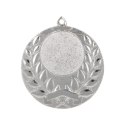 Medal srebrny ogólny z miejscem na emblemat 25 mm - medal stalowy
