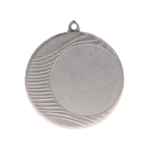 Medal srebrny ogólny z miejscem na emblemat 50 mm - medal stalowy Medal srebrny ogólny z miejscem na emblemat 50 mm - medal stalowy