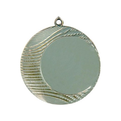 Medal srebrny ogólny z miejscem na emblemat 50 mm - medal stalowy Medal srebrny ogólny z miejscem na emblemat 50 mm - medal stalowy