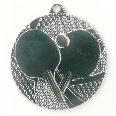 Medal srebrny- tenis stołowy - medal stalowy Medal srebrny- tenis stołowy - medal stalowy