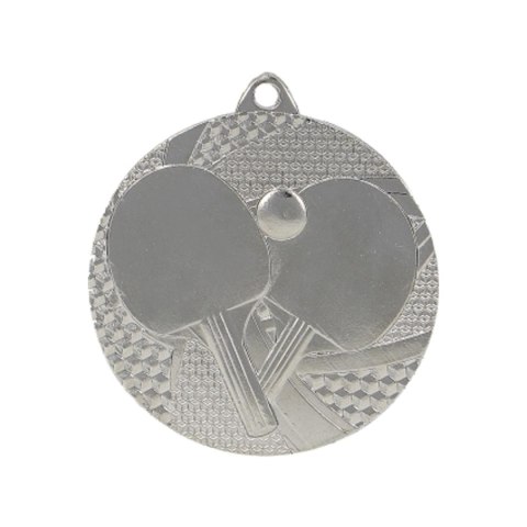 Medal srebrny- tenis stołowy - medal stalowy Medal srebrny- tenis stołowy - medal stalowy