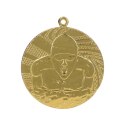 Medal złoty- pływanie - medal stalowy
