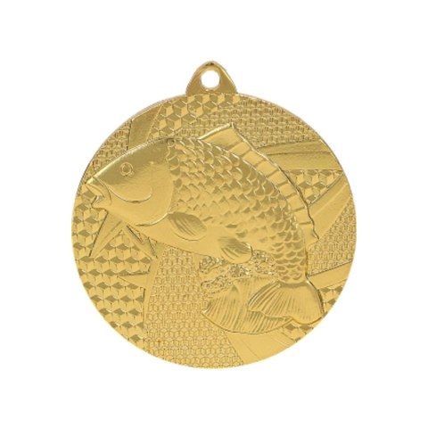 Medal złoty- wędkarstwo - ryba - medal stalowy Medal złoty- wędkarstwo - ryba - medal stalowy