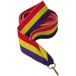 Wstążka 11 mm - czerwono-żółto-niebieska
