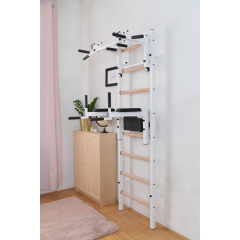 DRABINKA GIMNASTYCZNA DREWNIANO METALOWA Z DRĄŻKIEM I AKCESORIAMI BENCHK 232W DRABINKA GIMNASTYCZNA DREWNIANO METALOWA Z DRĄŻKIEM I AKCESORIAMI BENCHK 232W
