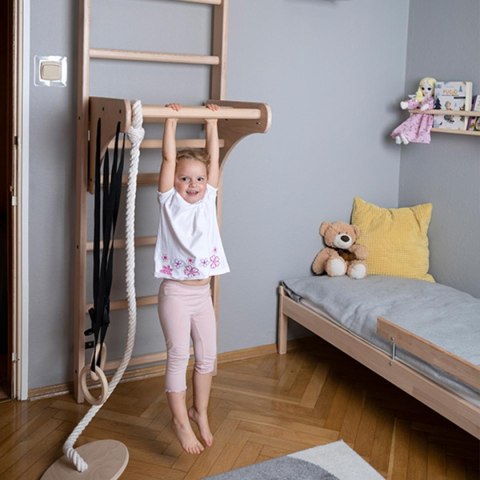 DRABINKA Z DREWNIANYM DRĄŻKIEM I AKCESORIAMI BENCHK 112+A204 DRABINKA Z DREWNIANYM DRĄŻKIEM I AKCESORIAMI BENCHK 112+A204