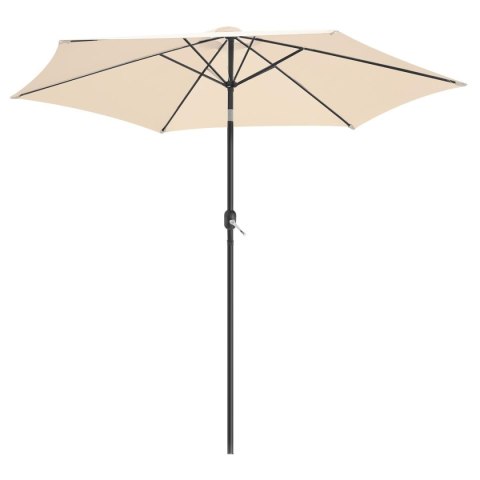 PARASOL OGRODOWY 300CM SKŁADANY BEŻOWY