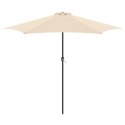 PARASOL OGRODOWY 300CM SKŁADANY BEŻOWY