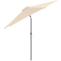 PARASOL OGRODOWY 300CM SKŁADANY BEŻOWY