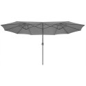 PARASOL OGRODOWY XXXL 2.7x4.6M SZARY SASKA GARDEN