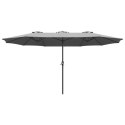PARASOL OGRODOWY XXXL 2.7x4.6M SZARY SASKA GARDEN