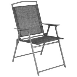 KRZESŁA OGRODOWE SKŁADANE SYDNEY 55X68X91CM ZESTAW 2 SZT