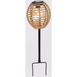 LAMPA SOLARNA KULA RATTAN BRĄZOWA PROGARDEN