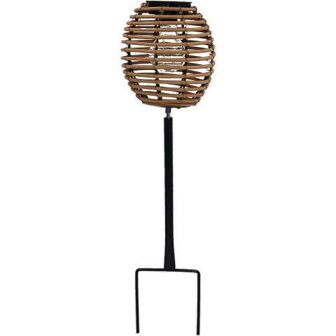LAMPA SOLARNA KULA RATTAN BRĄZOWA PROGARDEN LAMPA SOLARNA KULA RATTAN BRĄZOWA PROGARDEN