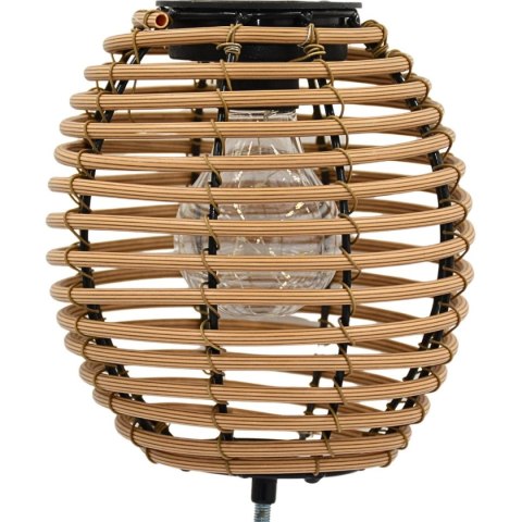 LAMPA SOLARNA KULA RATTAN BRĄZOWA PROGARDEN LAMPA SOLARNA KULA RATTAN BRĄZOWA PROGARDEN