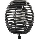 LAMPA SOLARNA KULA RATTAN CZARNA PROGARDEN