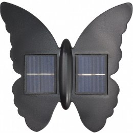 LAMPA SOLARNA ŚCIENNA MOTYL 2LED